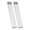 Under Cabinet Lighting, 2 PCS, 40 LED Motion Sensor Lights, Rechargeable Battery Operated Closet Lights with Remote Control