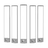 Under Cabinet Lighting, 5 PCS, 68 LED Motion Sensor Lights, Rechargeable Battery Operated Closet Lights with Remote Control