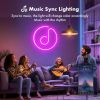 Neon Rope Lights, 50FT RGB LED Strip Lights, Waterproof IP67 LED Lights for Bedroom, DIY Design, Music Sync, 44 Key Remote Control