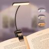 19-LED Rechargeable Book Light – Clip-On Reading Lamp with Memory Function, 3 Color Temperatures, Stepless Dimming, 80-Hour Runtime