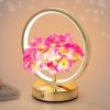 Birthday Gifts for Women Mom,Hydrangeas Flower Touch Lamp,Rechargeable Cordless 3 Way Dimmable Small Night Light for Home Decor,Bedroom