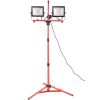 LED Work Light with Stand, 10000 Lumen Dual-head LED Work Light with 27.6\"-68.1\"" Adjustable and Foldable Tripod Stand"