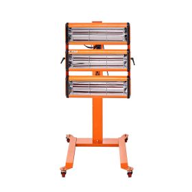 Infrared Curing Lamp, 3300W 1-60 min Timing, Auto Heating Car Curing Light with Bracket, 8.61 sq.ft Baking Area Spray Baking Booth Heaters