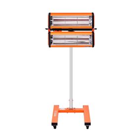 Infrared Curing Lamp, 2200W 1-60 min Timing, Auto Heating Car Curing Light with Bracket, 5.17 sq.ft Baking Area Spray Baking Booth Heaters