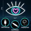 1pc Vibrant Neon Sign - Decorative Wall Mounted Light for Home, Office, or Bar - USB Powered, Energy-Efficient, and Easy to Install