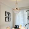 20" Modern Crystal Pendant Chandelier with Golden Finish – Elegant 11-Light Hanging Light Fixture Tiered Design for Dining Room, Living Room