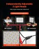 LED Work Light with Stand, 21000 Lumens, Three-Head Portable Camping Light with Individual Switch, Tripod Stand, 10.83 ft Power Cord