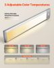 Under Cabinet Lighting, 2 PCS, 62 LED Motion Sensor Lights, Rechargeable Battery Operated Closet Lights with Remote Control