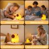 Capybara Night Light, 50-Hour Battery & Pat Control, Squishy Animal Lamp for Kids Room, USB Rechargeable with Timer, Valentines Gifts