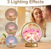 Birthday Gifts for Women Mom,Hydrangeas Flower Touch Lamp,Rechargeable Cordless 3 Way Dimmable Small Night Light for Home Decor,Bedroom