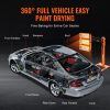 Infrared Curing Lamp, 3300W 1-60 min Timing, Auto Heating Car Curing Light with Bracket, 8.61 sq.ft Baking Area Spray Baking Booth Heaters