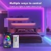 Neon Rope Lights, 50FT RGB LED Strip Lights, Waterproof IP67 LED Lights for Bedroom, DIY Design, Music Sync, 44 Key Remote Control