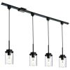 H-Type Track Pendant Lighting 4 Lights Track Ceiling Light Fixtures Hanging