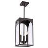 Large Outdoor Pendant Light Fixtures 3-Light, Exterior Hanging Lantern Porch Light Adjustable